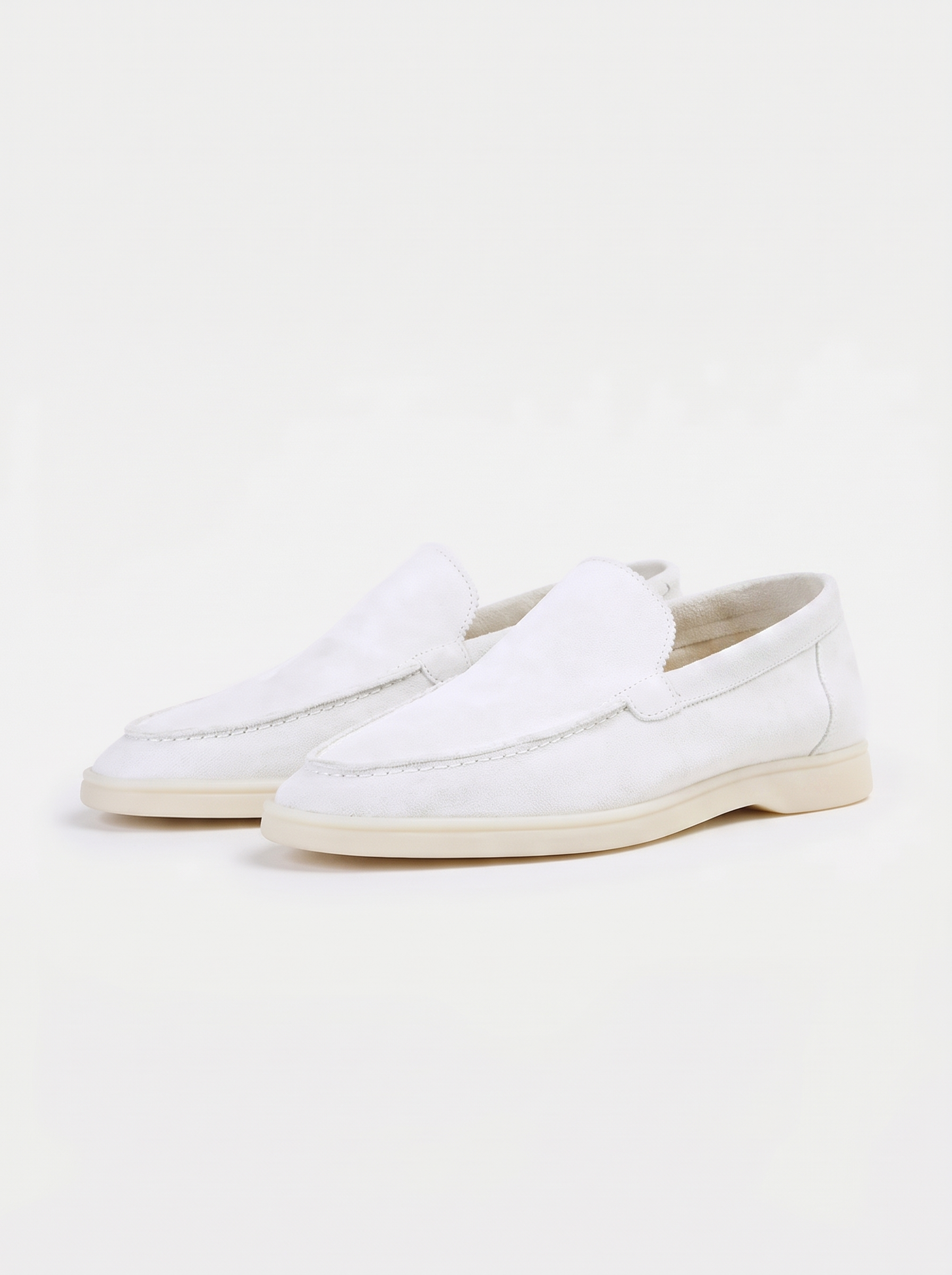 White Yacht Loafers